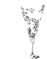 Image showing stylized wine glass for fault