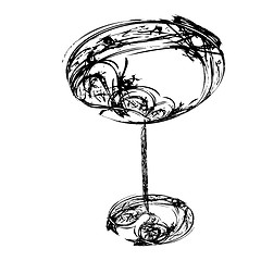 Image showing stylized wine glass for fault