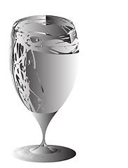 Image showing stylized wine glass for fault