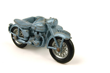 Image showing Motorbike, old used toy