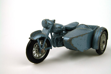 Image showing Motorbike, old used toy