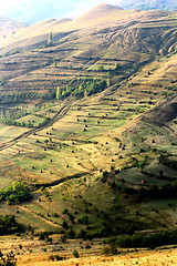 Image showing extreme terrain modified for agriculture