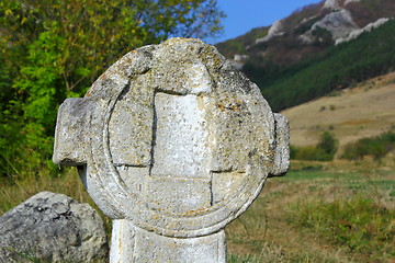 Image showing old stone cross