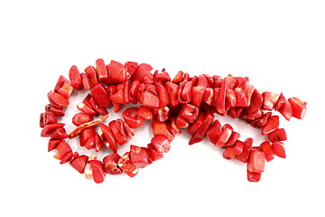 Image showing red coral necklace