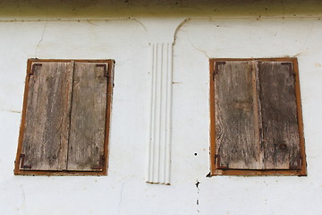Image showing windows of old house