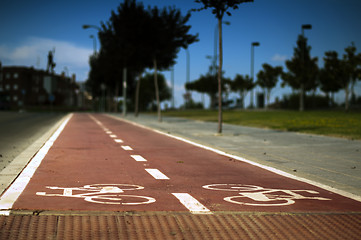 Image showing Bike lanes