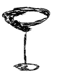 Image showing stylized wine glass for fault