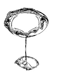 Image showing stylized wine glass for fault