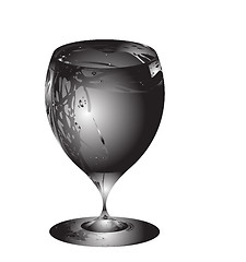 Image showing stylized wine glass for fault