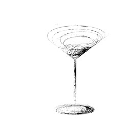 Image showing stylized wine glass for fault