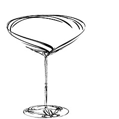 Image showing stylized wine glass for fault