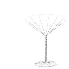 Image showing stylized wine glass for fault