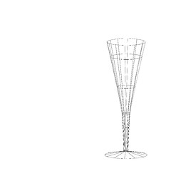 Image showing stylized wine glass for fault