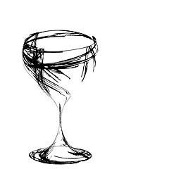 Image showing stylized wine glass for fault