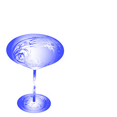 Image showing stylized wine glass for fault