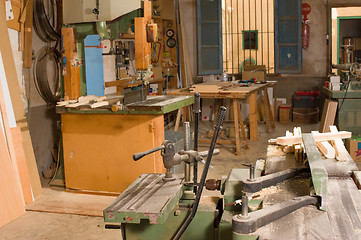 Image showing Carpenter workshop