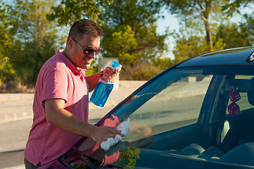 Image showing Car cleaning