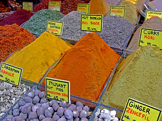 Image showing Spice bazaar detail