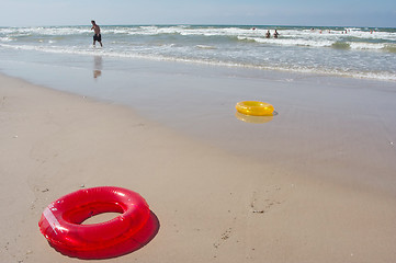 Image showing At the beach