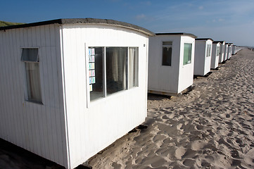 Image showing A row of beach houses