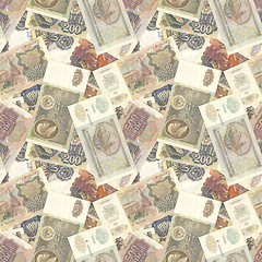 Image showing Soviet money seamless texture