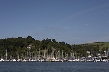 Image showing view towards kingswear marina