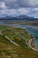 Image showing Road through Lofoten