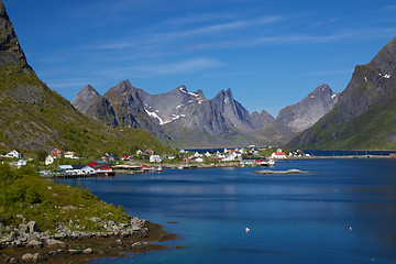 Image showing Town of Reine on Lofoten