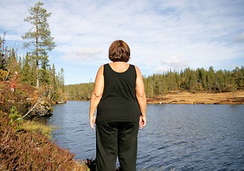 Image showing Obese woman