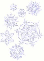 Image showing snowflakes