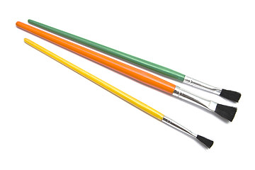 Image showing Colorful paintbrushes 