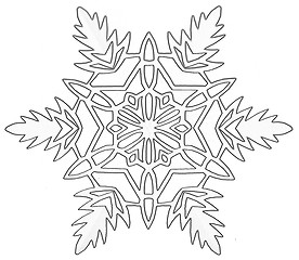 Image showing snowflake