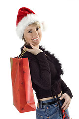 Image showing santa girl