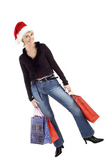 Image showing santa girl