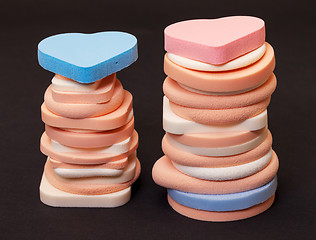 Image showing Variety Cosmetic Sponges