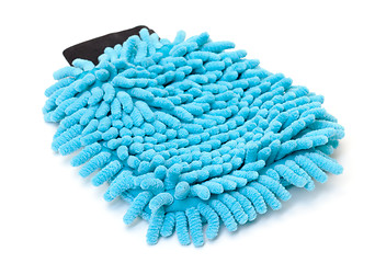 Image showing Blue Microfiber Cleaner Glove