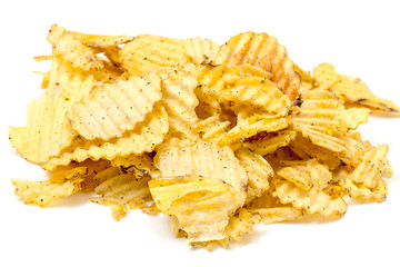 Image showing Grooved Potato Chips