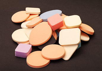 Image showing Variety Cosmetic Sponges
