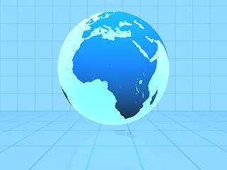 Image showing Gloving world background