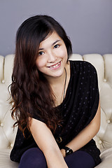 Image showing Asian woman smile with beautiful face