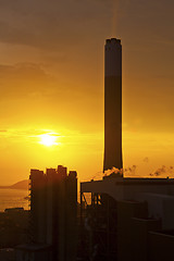 Image showing Air pollution in Hong Kong factory