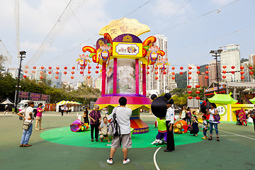 Image showing Mid-Autumn Lantern Carnival in Hong Kong