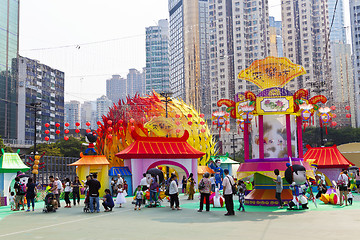 Image showing Mid-Autumn Lantern Carnival in Hong Kong