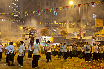 Image showing Tai Hang Fire Dragon Dance 2012