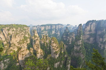 Image showing Zhangjiajie National Park in Hunan Province, China 