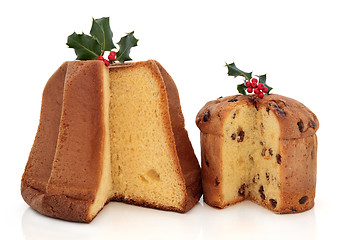 Image showing  Panettone and Pandoro Cakes