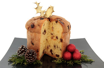 Image showing Panettone Christmas Cake