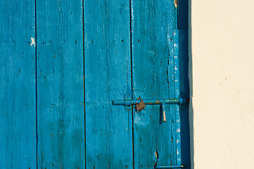 Image showing Blue door