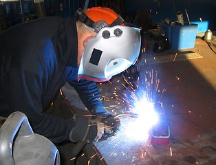 Image showing Welding steel