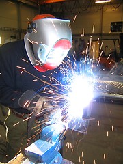 Image showing Welding steel